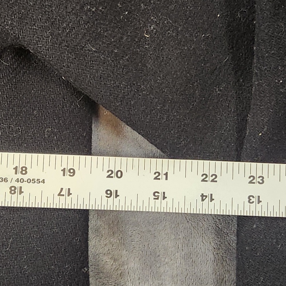 J Crew Coat Womens 4 Black City Italian Stadium Cloth Wool Blend Nelli Gori - Picture 10 of 10